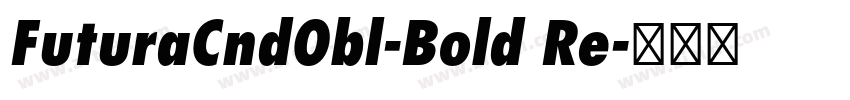 FuturaCndObl-Bold Re字体转换